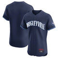 Punc C.Cubs Navy City Connect Limited Elite Home Game Blank Player Stitched Jerseys