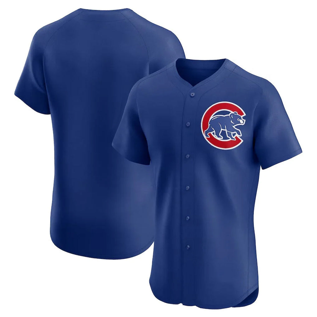 Punc C.Cubs Royal Limited Elite Home Game Blank Player Stitched Jerseys