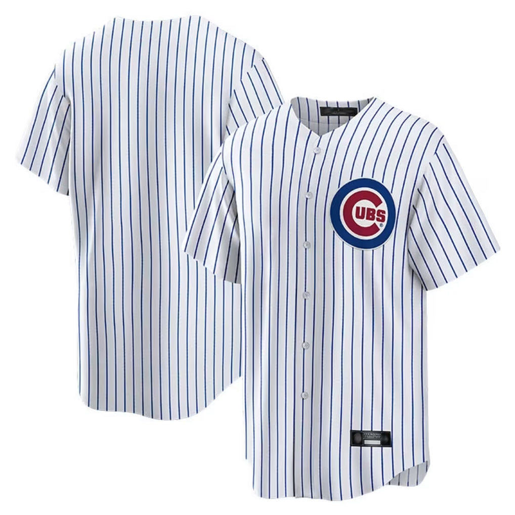 Punc C.Cubs White Home Game Blank Player Stitched Jerseys