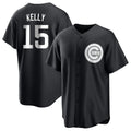 Punc C.Cubs #15 Carson Kelly Player Black Game Stitched Jerseys