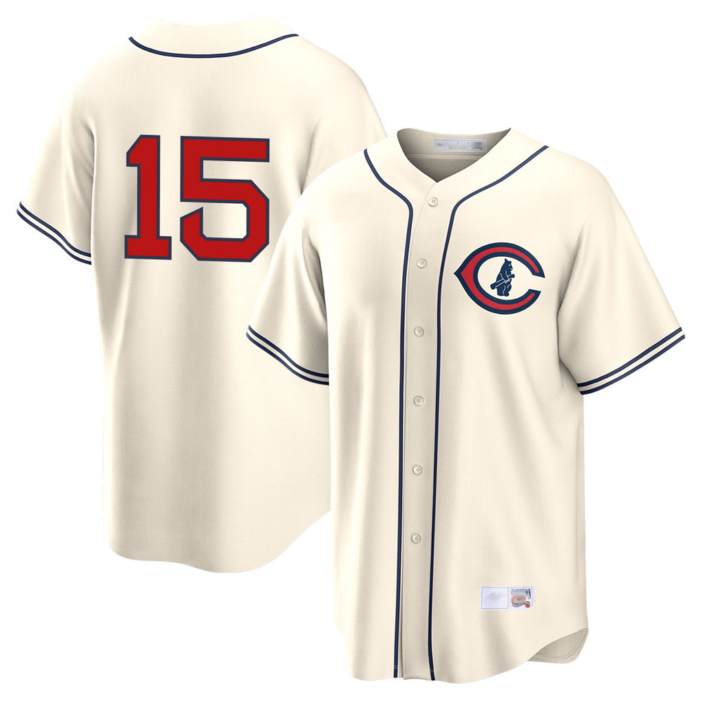 Punc C.Cubs #15 Carson Kelly Player Cream Field of Dreams Home Game Stitched Jerseys