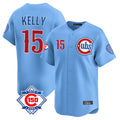 Punc C.Cubs #15 Carson Kelly Player Light Blue 150th Anniversary Limited Home Stitched Jerseys