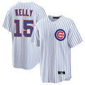 Punc C.Cubs #15 Carson Kelly Player White Game Home Stitched Jerseys