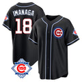 Punc C.Cubs #18 Shota Imanaga Player Black Fashion Out 150th Anniversary Game Stitched Jerseys