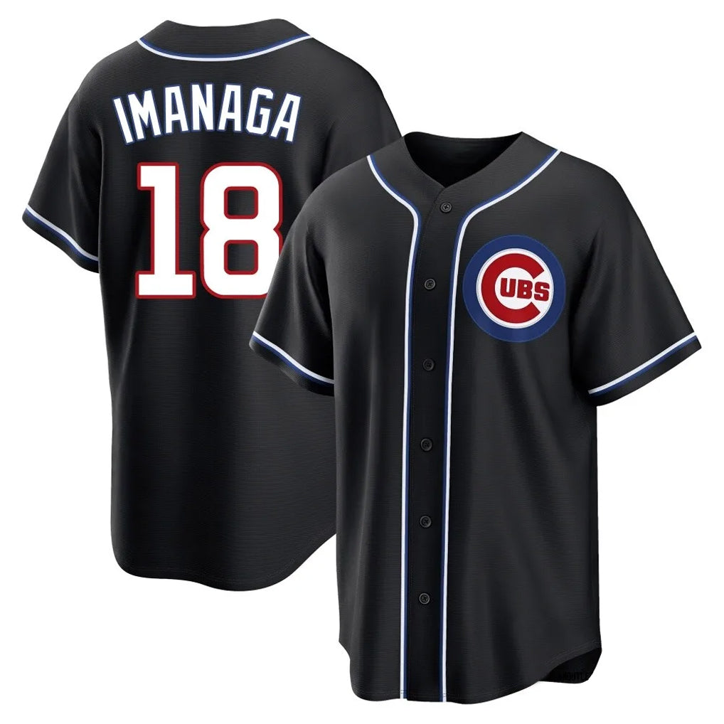 Punc C.Cubs #18 Shota Imanaga Player Black Fashion Out Game Stitched Jerseys