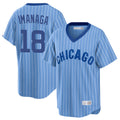 Punc C.Cubs #18 Shota Imanaga Player Blue T-shirt Cooperstown Collection Limited Stitched Jerseys