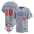 Punc C.Cubs #18 Shota Imanaga Player Gray Road 150th Anniversary Limited Home Stitched Jerseys