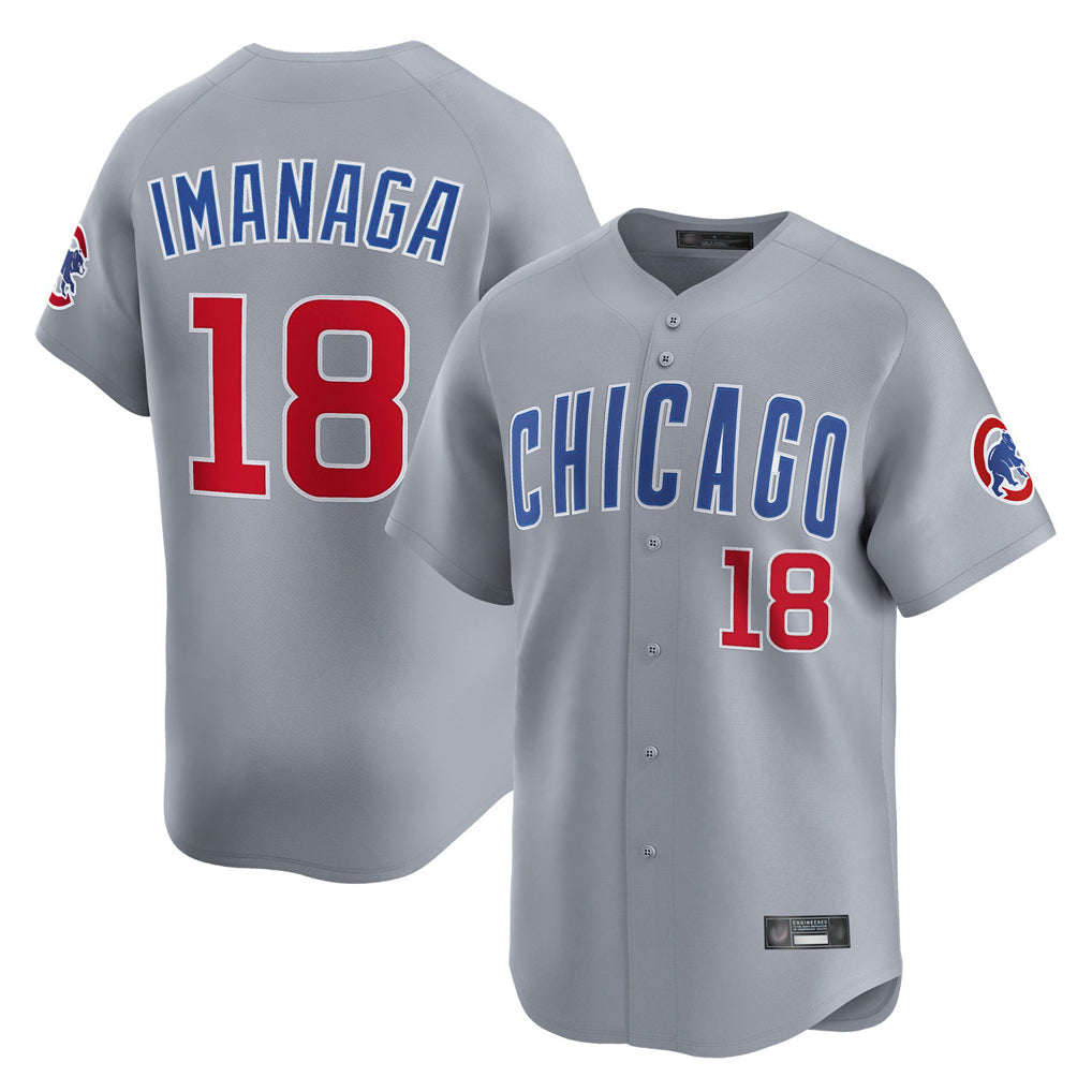 Punc C.Cubs #18 Shota Imanaga Player Gray Road Limited Home Stitched Jerseys