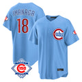 Punc C.Cubs #18 Shota Imanaga Player Light Blue 150th Anniversary Home Game Stitched Jerseys