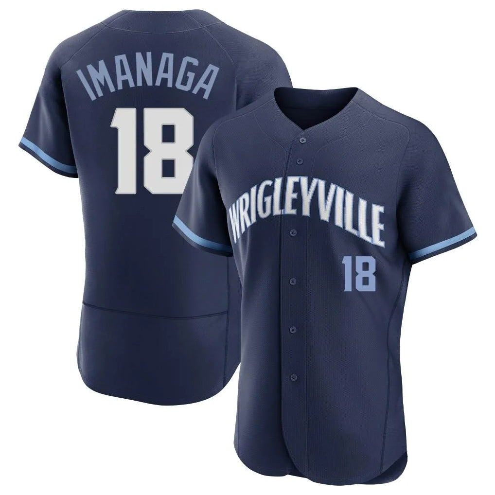Punc C.Cubs #18 Shota Imanaga Player Navy City Connect Limited Elite Home Stitched Jerseys