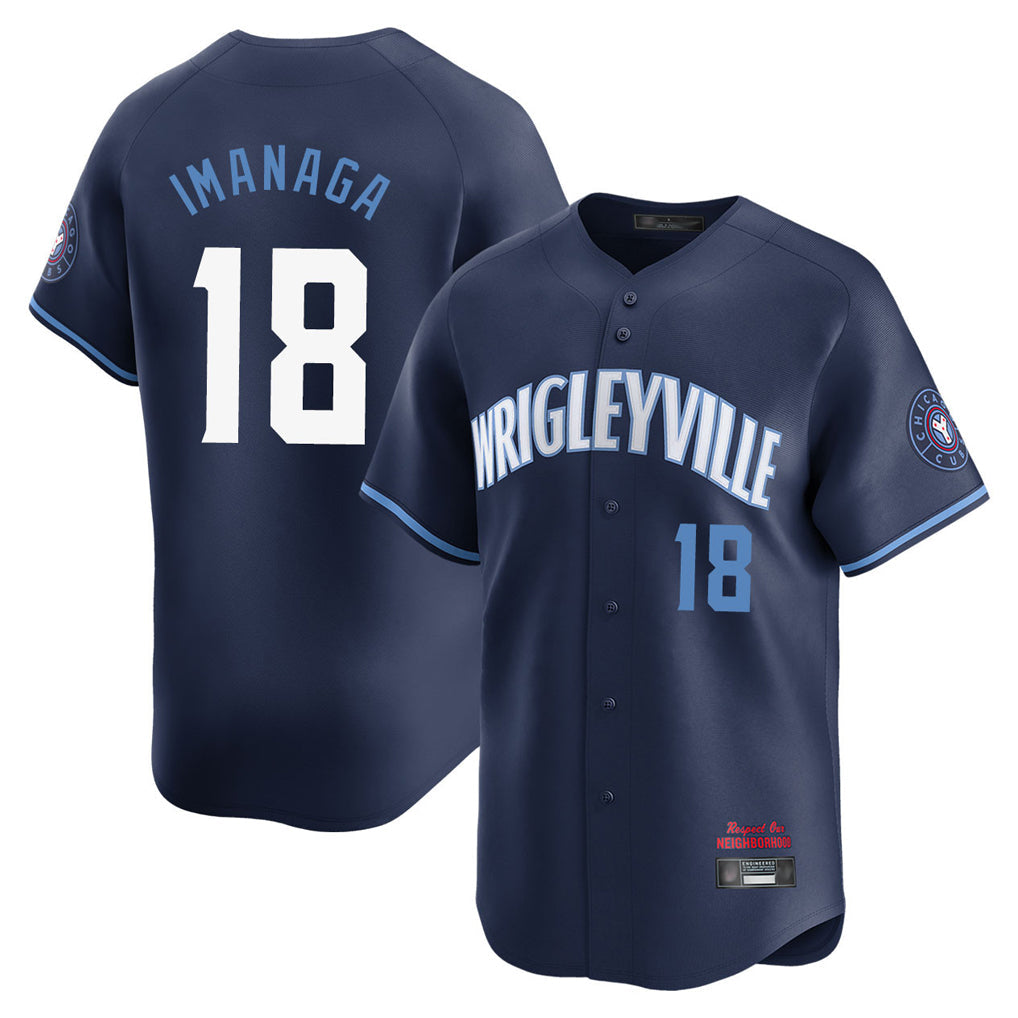 Punc C.Cubs #18 Shota Imanaga Player Navy City Connect Limited Home Stitched Jerseys