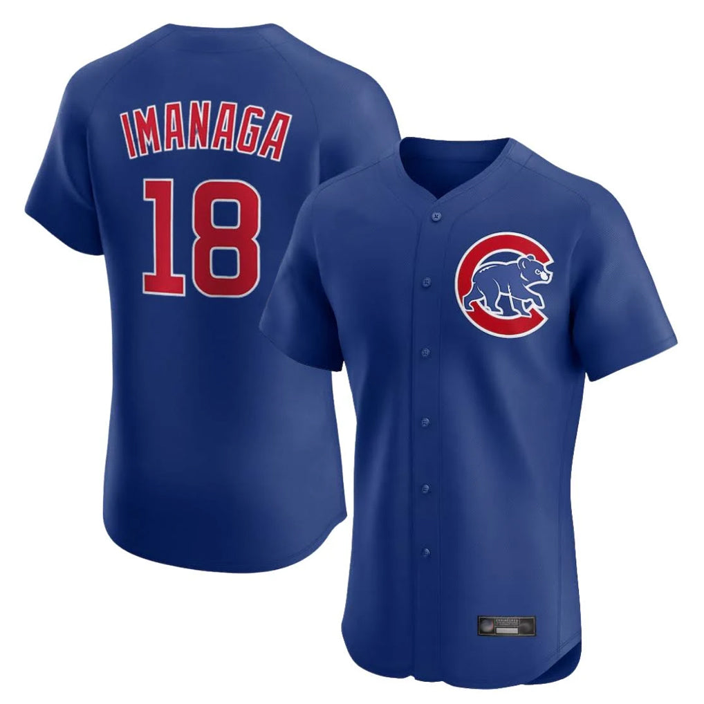 Punc C.Cubs #18 Shota Imanaga Player Royal Limited Elite Home Stitched Jerseys