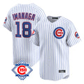 Punc C.Cubs #18 Shota Imanaga Player White 150th Anniversary Limited Home Game Stitched Jerseys