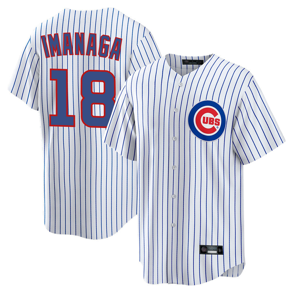 Punc C.Cubs #18 Shota Imanaga Player White Game Home Stitched Jerseys