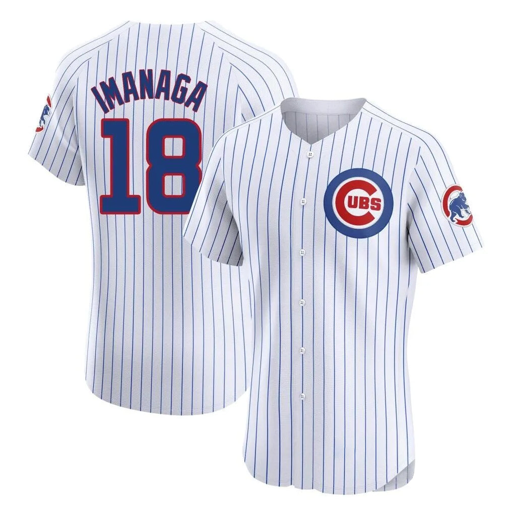 Punc C.Cubs #18 Shota Imanaga Player White Limited Elite Home Game Stitched Jerseys