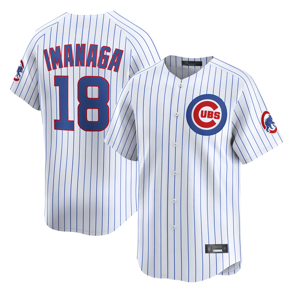 Punc C.Cubs #18 Shota Imanaga Player White Limited Home Game Stitched Jerseys