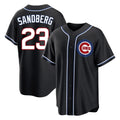 Punc C.Cubs #23 Ryne Sandberg Player Black Fashion Out Game Stitched Jerseys