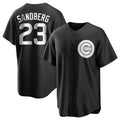 Punc C.Cubs #23 Ryne Sandberg Player Black Game Stitched Jerseys
