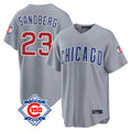 Punc C.Cubs #23 Ryne Sandberg Player Gray 150th Anniversary Home Game Stitched Jerseys
