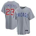 Punc C.Cubs #23 Ryne Sandberg Player Gray Home Game Stitched Jerseys