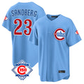 Punc C.Cubs #23 Ryne Sandberg Player Light Blue 150th Anniversary Home Game Stitched Jerseys