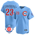 Punc C.Cubs #23 Ryne Sandberg Player Light Blue 150th Anniversary Limited Home Stitched Jerseys