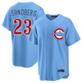 Punc C.Cubs #23 Ryne Sandberg Player Light Blue Home Game Stitched Jerseys