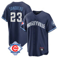Punc C.Cubs #23 Ryne Sandberg Player Navy 150th Anniversary City Connect Home Game Stitched Jerseys