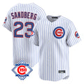 Punc C.Cubs #23 Ryne Sandberg Player White 150th Anniversary Limited Home Game Stitched Jerseys