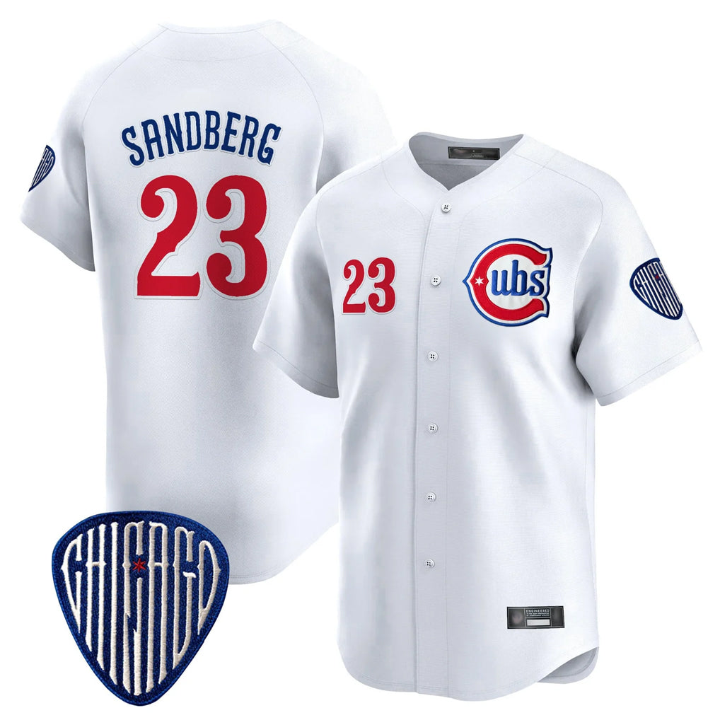 Punc C.Cubs #23 Ryne Sandberg Player White Vapor Premier Limited Home Stitched Jerseys