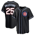 Punc C.Cubs #25 Mois¨¦s Ballesteros Player Black Fashion Out Game Stitched Jerseys