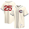 Punc C.Cubs #25 Mois¨¦s Ballesteros Player Cream Field of Dreams Home Game Stitched Jerseys