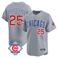 Punc C.Cubs #25 Mois¨¦s Ballesteros Player Gray Road 150th Anniversary Limited Home Stitched Jerseys