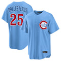 Punc C.Cubs #25 Mois¨¦s Ballesteros Player Light Blue Home Game Stitched Jerseys