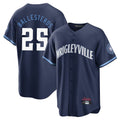 Punc C.Cubs #25 Mois¨¦s Ballesteros Player Navy City Connect Home Game Stitched Jerseys