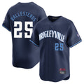 Punc C.Cubs #25 Mois¨¦s Ballesteros Player Navy City Connect Limited Home Stitched Jerseys