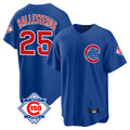 Punc C.Cubs #25 Mois¨¦s Ballesteros Player Royal 150th Anniversary Home Game Stitched Jerseys
