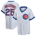 Punc C.Cubs #25 Mois¨¦s Ballesteros Player White T-shirt Cooperstown Collection Limited Stitched Jerseys