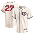 Punc C.Cubs #27 Seiya Suzuki Player Cream Field of Dreams Limited Home Game Stitched Jerseys