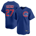 Punc C.Cubs #27 Seiya Suzuki Player Royal Limited Home Stitched Jerseys