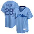Punc C.Cubs #29 Michael Busch Player Blue T-shirt Cooperstown Collection Limited Stitched Jerseys