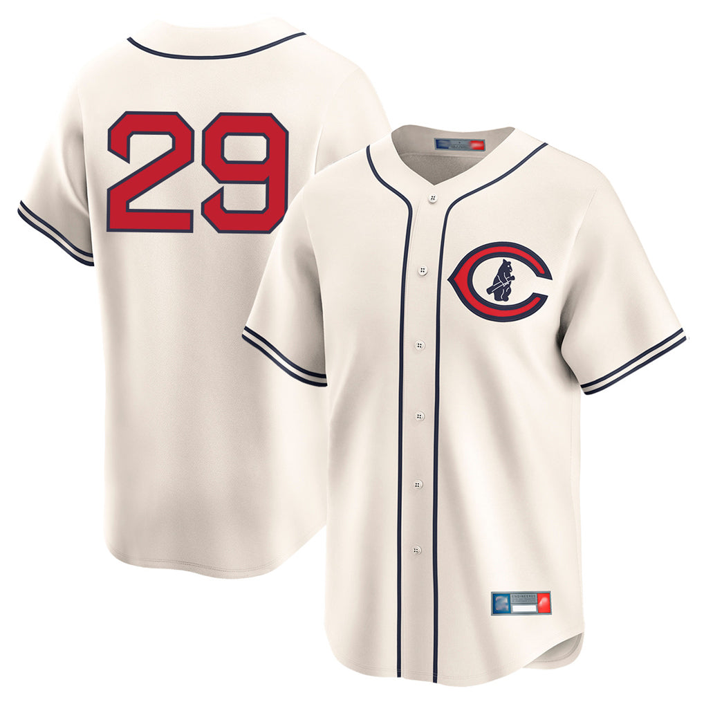 Punc C.Cubs #29 Michael Busch Player Cream Field of Dreams Limited Home Game Stitched Jerseys