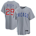 Punc C.Cubs #29 Michael Busch Player Gray Home Game Stitched Jerseys