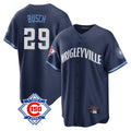 Punc C.Cubs #29 Michael Busch Player Navy 150th Anniversary City Connect Home Game Stitched Jerseys