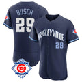 Punc C.Cubs #29 Michael Busch Player Navy City Connect 150th Anniversary Limited Elite Home Stitched Jerseys