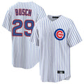 Punc C.Cubs #29 Michael Busch Player White Game Home Stitched Jerseys