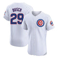Punc C.Cubs #29 Michael Busch Player White Limited Elite Home Game Stitched Jerseys