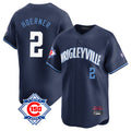 Punc C.Cubs #2 Nico Hoerner Player Navy City Connect 150th Anniversary Limited Home Stitched Jerseys