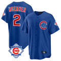 Punc C.Cubs #2 Nico Hoerner Player Royal 150th Anniversary Home Game Stitched Jerseys