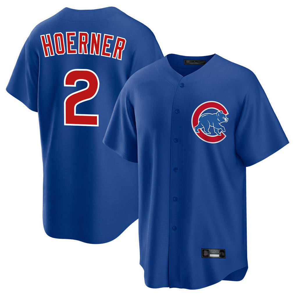 Punc C.Cubs #2 Nico Hoerner Player Royal Home Game Stitched Jerseys